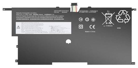 Batería Lenovo Carbon X1 3era. Gen. 00HW003 50Wh - 15.2V - 3.29Ah.  Nueva Tulap