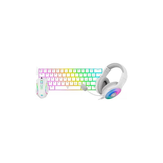Combo Gaming Teclado Mouse Y Audifonos Redragon S129w